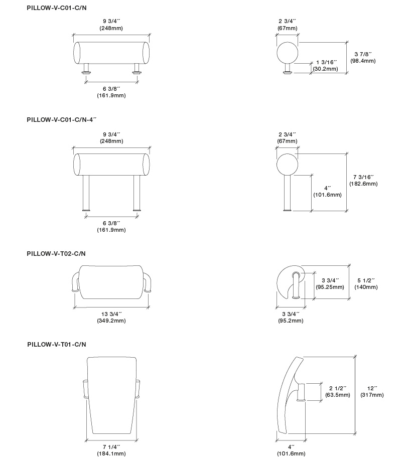 Top deck pillows specifications